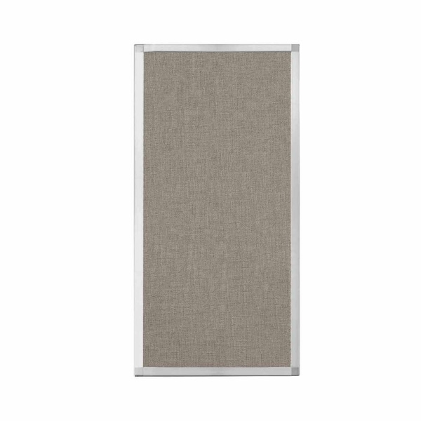 Versare Hush Panel Configurable Cubicle Partition 2' x 4' Warm Pebble Fabric 1812464 - main